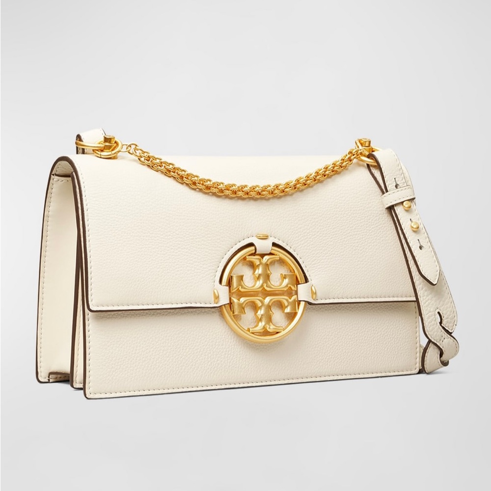 NEW Tory Burch Miller Medallion Leather Shoulder Bag
